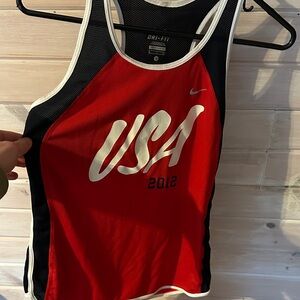 Women’s Red and Black USA 2012 Tank Top